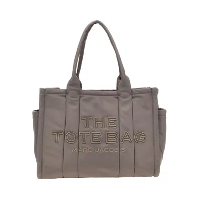 Pre-owned Marc Jacobs The Puffy Nylon Large Tote Bag 'cement' | Grey | Women's Size Onesize