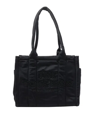 Marc Jacobs The Puffy Nylon Medium Tote Bag In Black