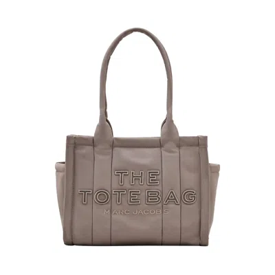 Pre-owned Marc Jacobs The Puffy Nylon Medium Tote Bag 'cement' | Grey | Women's Size Onesize