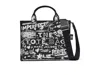 Marc Jacobs The Medium Punk Scribble Canvas Tote Bag In Black