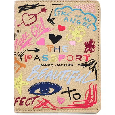 Marc Jacobs The Punk Scribble Passport Case In Multi