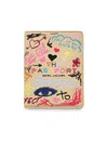 Marc Jacobs The Punk Scribble Passport Case In Multi