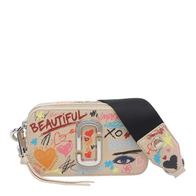 Marc Jacobs The Punk Scribble Snapshot Bag In Multi