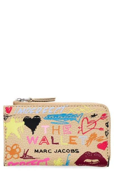 Marc Jacobs The Punk Scribble Top Zip Multi Wallet