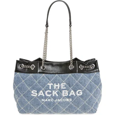Marc Jacobs The Quilted Denim Chain Sack Bag