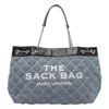 Marc Jacobs Quilted Structured Bag With Dual Chain Handles In Blue