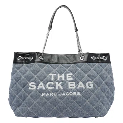 MARC JACOBS THE QUILTED DENIM CHAIN SACK BAG