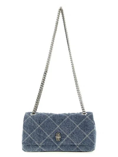 Marc Jacobs 'the Quilted Denim Dual Chain' Shoulder Bag In Blue