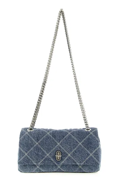 Marc Jacobs 'the Quilted Denim Dual Chain' Shoulder Bag In Blue