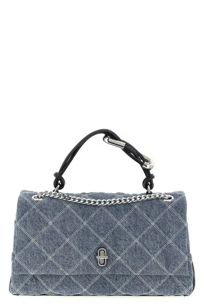 Marc Jacobs 'the Quilted Denim Dual' Medium Shoulder Bag In Blue