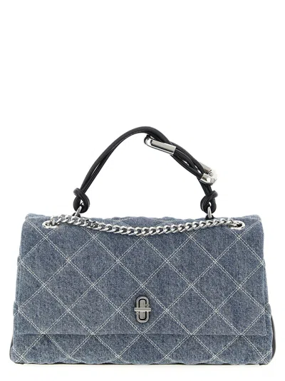 Marc Jacobs The Quilted Denim Dual Shoulder Bags Blue