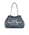 Marc Jacobs The Quilted Denim Large Chain Sack Bag