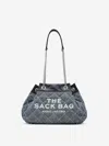 Marc Jacobs The Quilted Denim Large Chain Sack Bag Tote In Blue