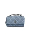 Marc Jacobs The Mini Dual Shoulder Bag In Quilted Denim Color Indigo Blue