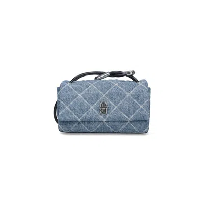 Marc Jacobs Quilted Chain Strap Top Handle Shoulder Bag In Blue