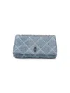 Marc Jacobs The Quilted Dual Chain Denim Crossbody Bag