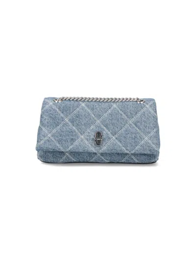 MARC JACOBS MARC JACOBS "THE QUILTED DUAL CHAIN" DENIM SHOULDER BAG
