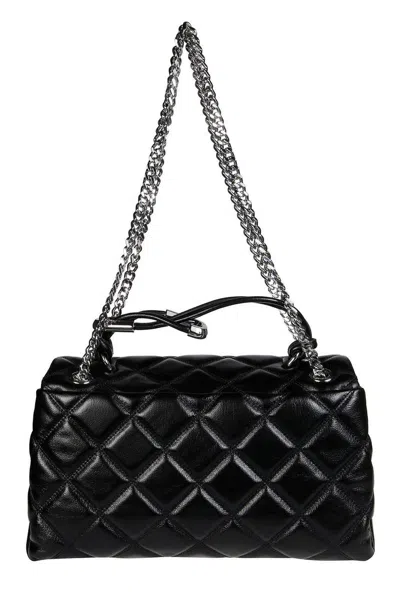 Marc Jacobs The Quilted Dual Convertible Shoulder Bag In Black