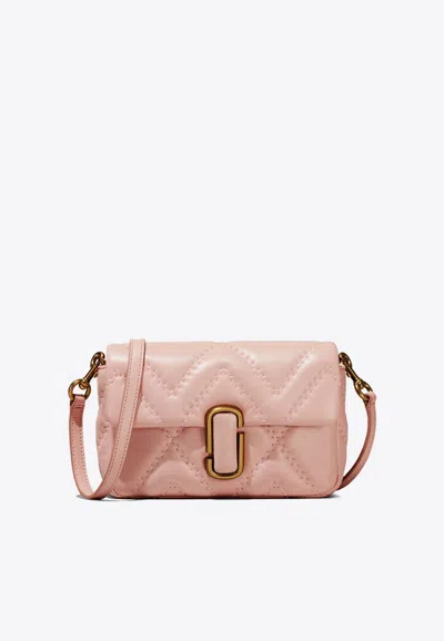Marc Jacobs The Quilted J Marc Crossbody Bag In Pink