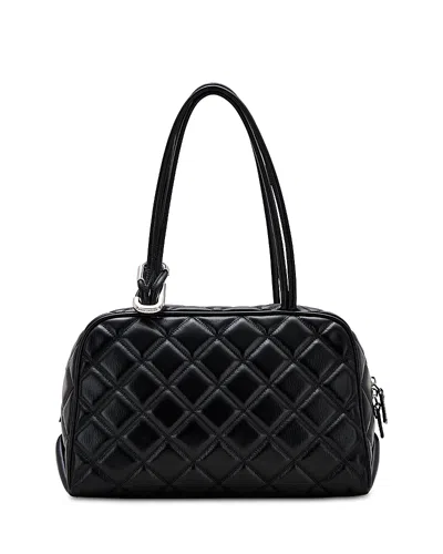 Marc Jacobs The Quilted Leather Dual Satchel In Black
