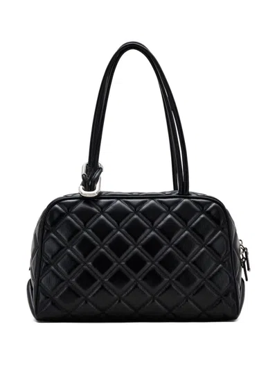 Marc Jacobs The Quilted Leather Dual Satchel In Black