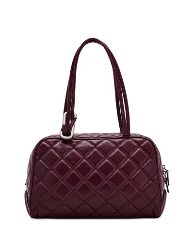 Marc Jacobs The Quilted Leather Dual Satchel In Purple
