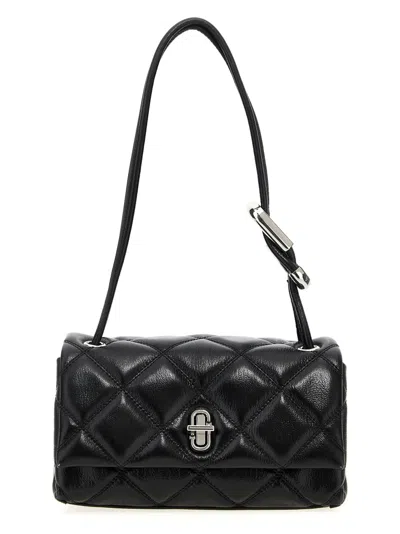 Marc Jacobs 'the Quilted Mini Dual' Shoulder Bag In Black