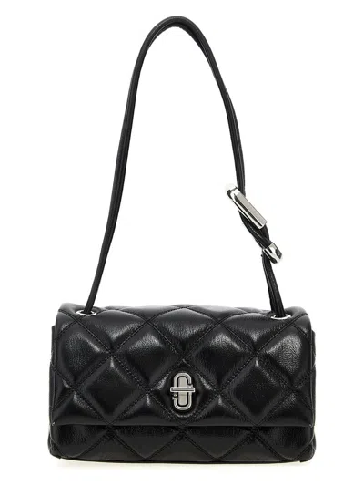 Marc Jacobs 'the Quilted Mini Dual' Shoulder Bag In Black