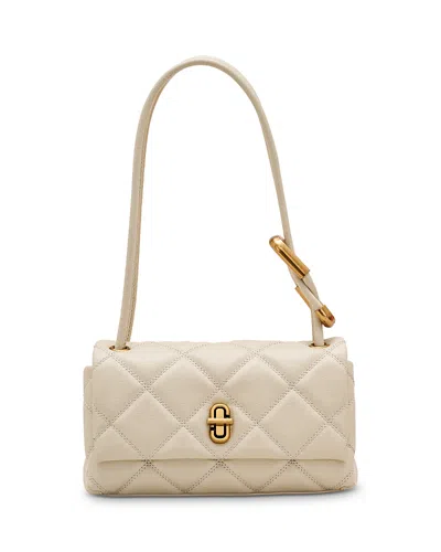 Marc Jacobs The Quilted Mini Dual Shoulder Bag In Cloud White