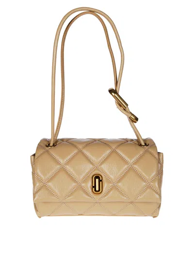 Marc Jacobs The Quilted Mini Dual Shoulder Bag In Neutral
