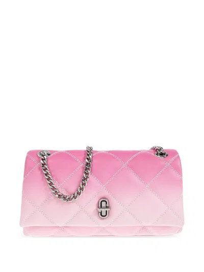 Marc Jacobs The Quilted Small Dual Chain Cross Body Bag In Pink