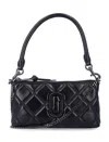 Marc Jacobs The Quilted Snapshot Convertible Shoulder Bag In Black