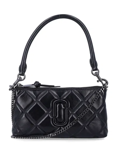 Marc Jacobs The Quilted Snapshot Convertible Shoulder Bag In Black