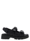 Marc Jacobs The Quilted Sunny Sandals In Black