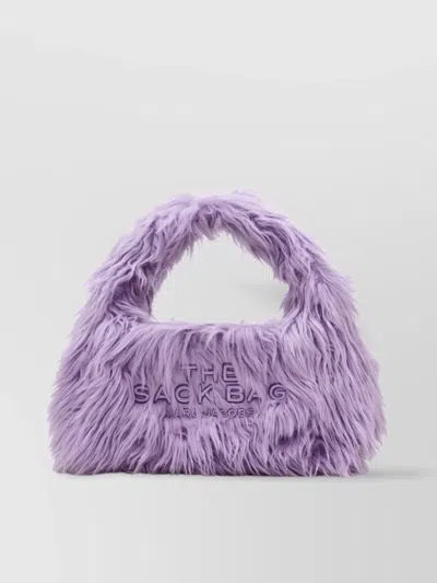 Marc Jacobs The Rectangular Faux-fur Mini Handbag In Purple