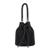 Marc Jacobs The Rhinestone Embellished Mini Bucket Bag In Black