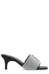 Marc Jacobs Women's 65mm The Rhinestone J Marc Heeled Sandal In Black Crystal