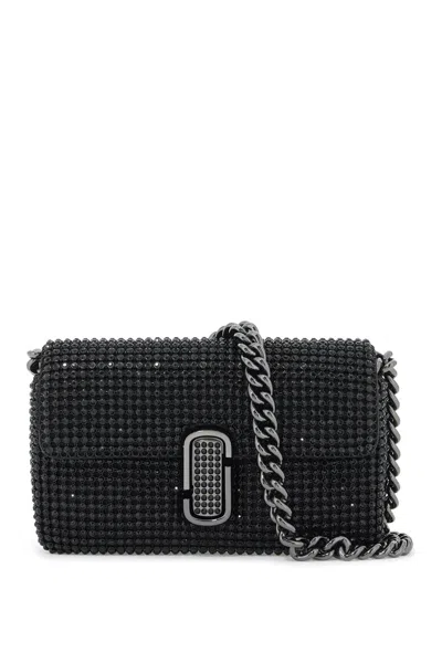 Marc Jacobs The Rhinestone J Marc Mini Shoulder Bag By In Nero