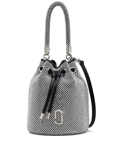 Marc Jacobs The Mini All-over Rhinestone Bucket Bag In 991 Crystals