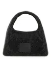 Marc Jacobs The Mini Sack Rhinestone Top-handle Bag In Black