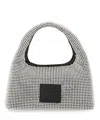 Marc Jacobs The Sack Crystal Embellished Mini Hobo Bag In Silver