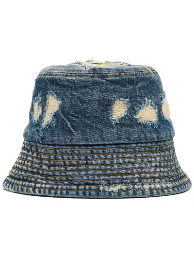 Marc Jacobs The Rip & Repair Bucket Hat In Blue