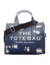 Marc Jacobs The Medium Tote Cotton Tote In Blue