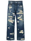 Marc Jacobs The Rip And Repair Straight Jean Jeans In Blue