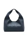 Marc Jacobs Calfskin Shoulder Bag With Distinctive Hobo Shape In Blue