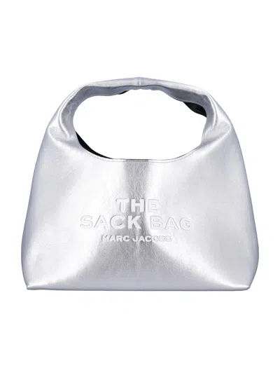 Marc Jacobs The Sack Silver In Metallic