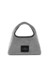 Marc Jacobs The Sack Crystal Embellished Mini Hobo Bag In Negro