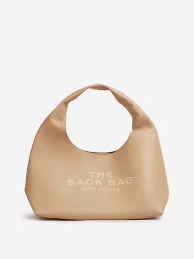 Marc Jacobs Leather The Sack Bag In Neutral