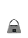 Marc Jacobs The Sack Crystal Embellished Mini Hobo Bag In Gray