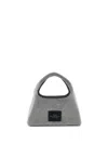 Marc Jacobs The Sack Crystal Embellished Mini Hobo Bag In Silver